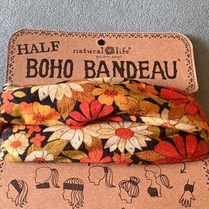 NATURAL LIFE Boho Bandeau with Vibrant Floral Design